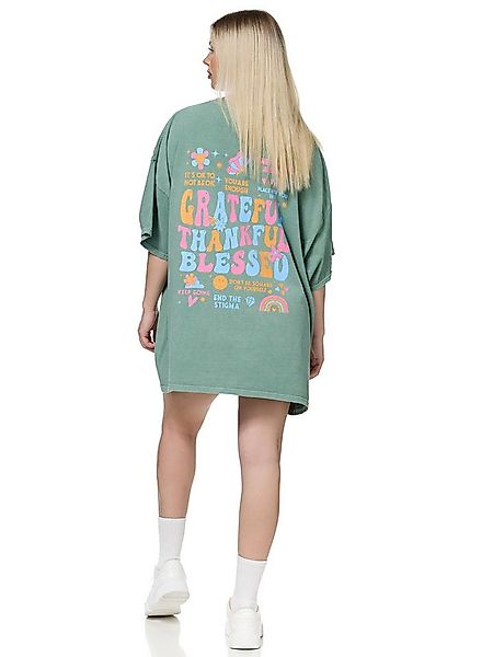 Worldclassca T-Shirt Worldclassca Oversized Print T-Shirt lang Sommer Obert günstig online kaufen