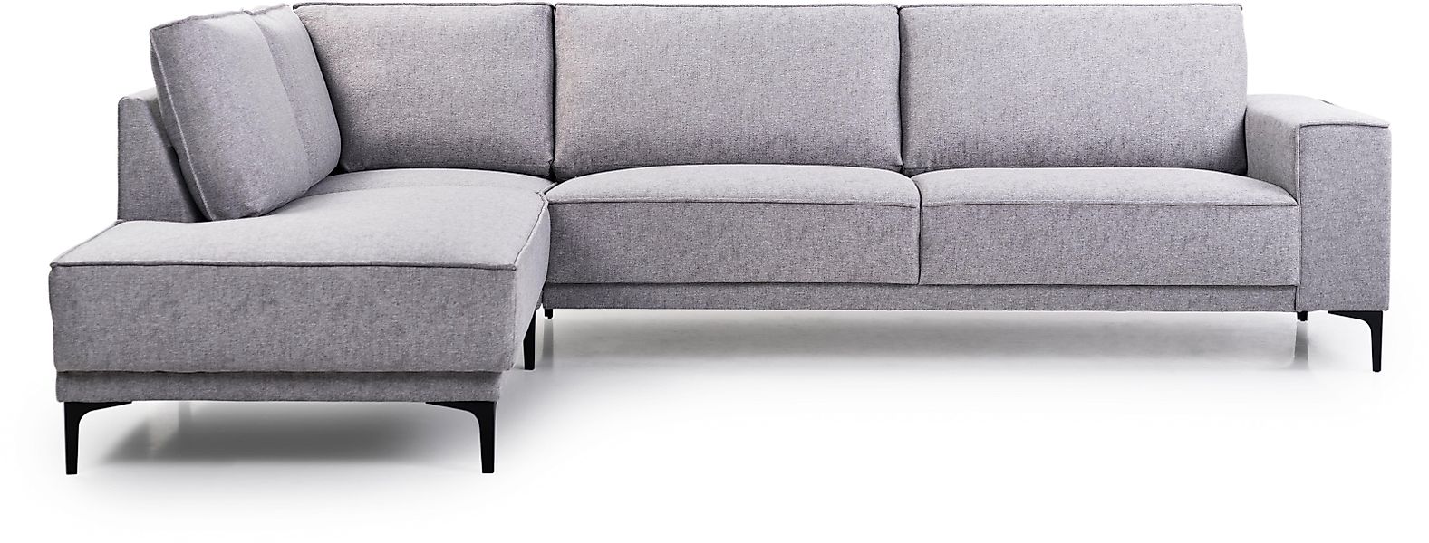 PLACES OF STYLE Ecksofa "Polsterecke Oland, Struktur, Flachgewebe, Luxus-Mi günstig online kaufen