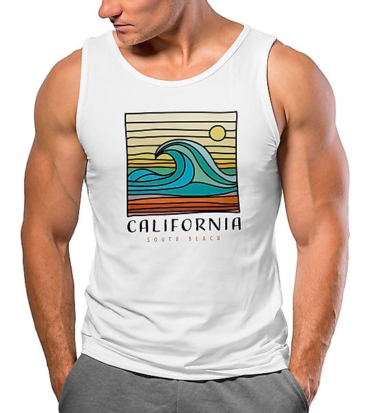 Neverless Tanktop Herren Tank-Top California South günstig online kaufen