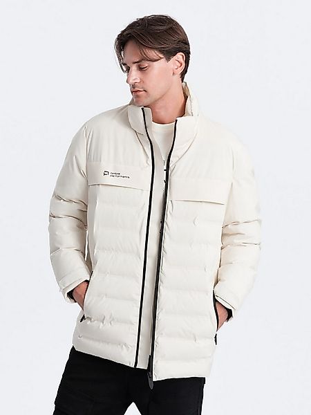 OMBRE Winterjacke Herren Winterjacke mit abnehmbarer Kapuze günstig online kaufen