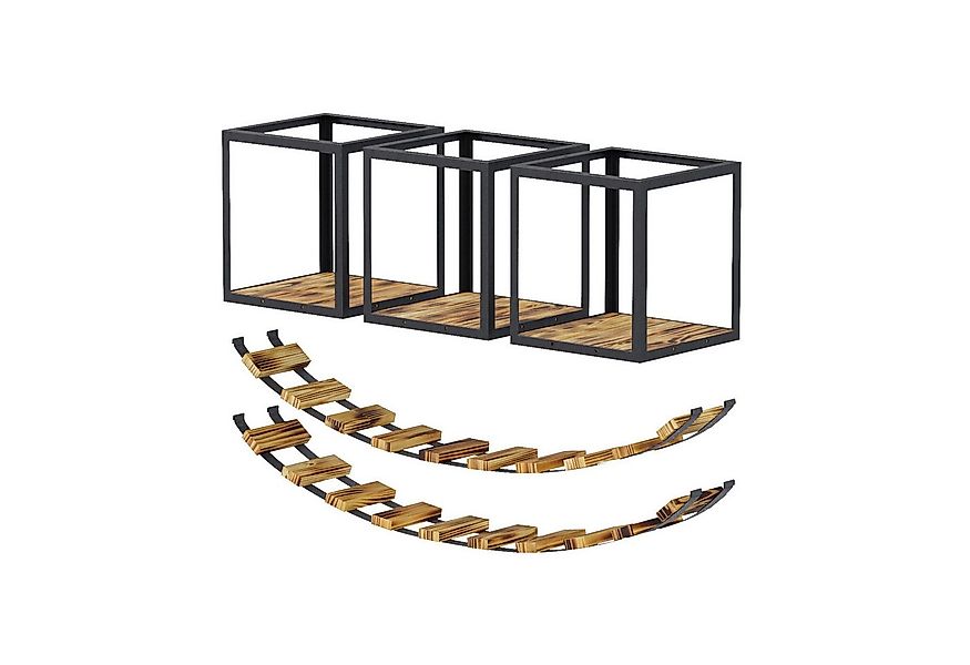 QLS Katzen-Kletterwand LOFT Deckenmontage, Set Aus Metall pulverbeschichtet günstig online kaufen