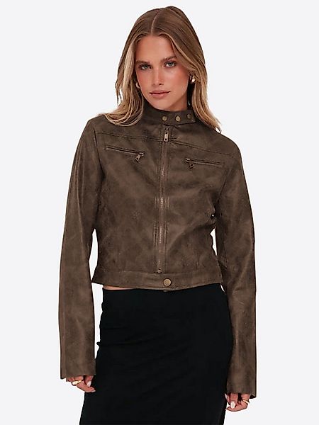 Imily Bela Lederjacke Damen Kurze Jacken aus Kunstleder (Packung, 1-St., 1p günstig online kaufen