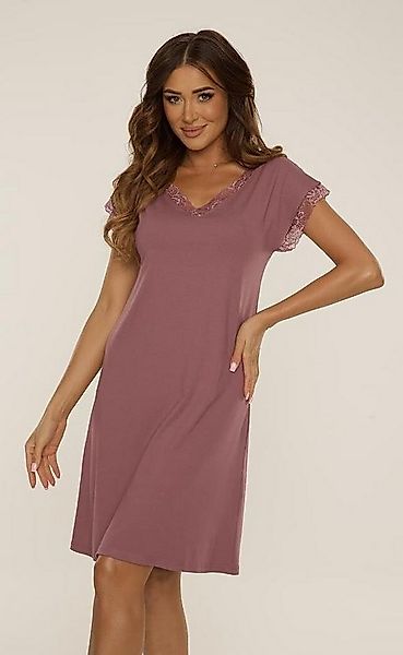 De Lafense Nachthemd mit zarter Spitze am Ausschnitt günstig online kaufen