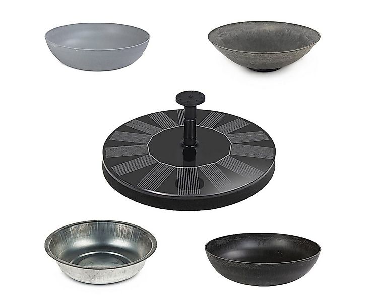 matches21 HOME & HOBBY Wasserspiel Solar-Brunnen Set für draußen - 45 x 23 günstig online kaufen