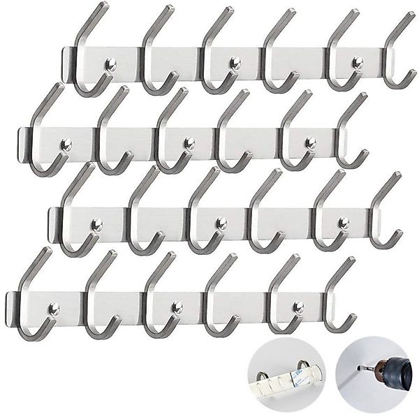 BlingBin Wandgarderobe 6 Haken Kleiderhaken Wand günstig online kaufen