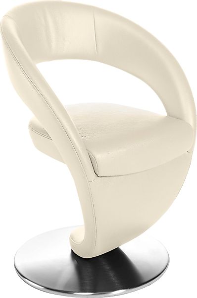 K+W Komfort & Wohnen Drehstuhl "Wave" () Design-Drehstuhl, Drehteller in Ed günstig online kaufen