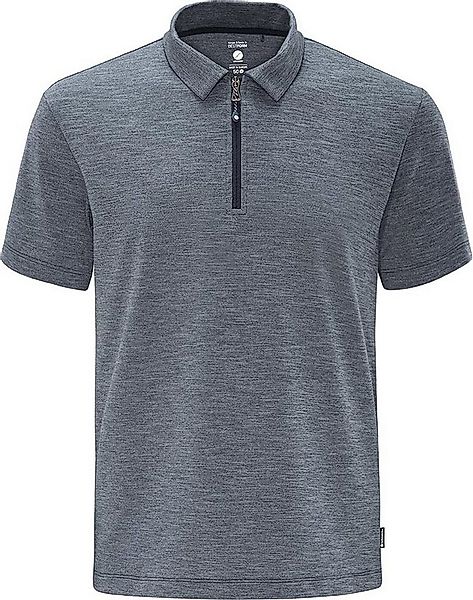 SCHNEIDER Sportswear Poloshirt MELM-POLO ELBLAU-MELIERT günstig online kaufen