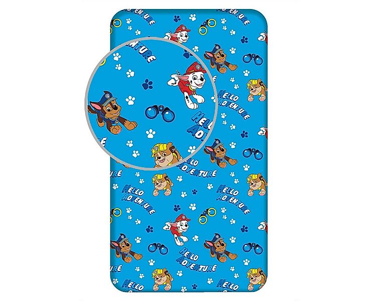 Jerry Fabrics Spannbettlaken Paw Patrol 100 % Baumwolle für Matratzen 90×20 günstig online kaufen