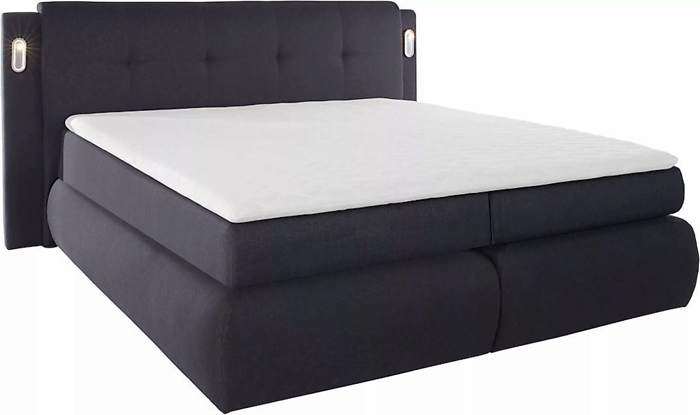 COLLECTION AB Boxspringbett »Borna«, inklusive Bettkasten, LED-Beleuchtung günstig online kaufen