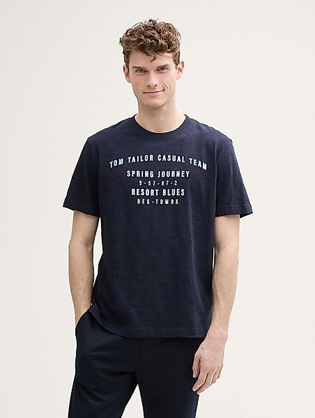 TOM TAILOR T-Shirt T-Shirt aus Baumwolle mit Print günstig online kaufen