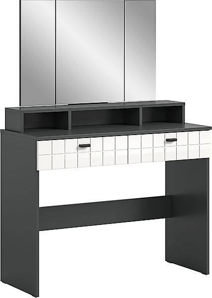 INOSIGN Schminktisch »GORA, Breite 100 cm, 2 Schubkästen, 1feste & 2 faltba günstig online kaufen