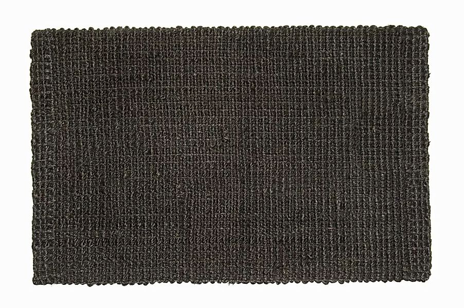 Fußmatte "Hampton", Jute Matte L 90 x 60 cm Schwarz günstig online kaufen