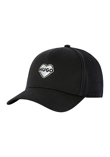 HUGO Fitted Cap Cara_VALENTINE mit Metalllogo in Herzform, verstellbarer Ve günstig online kaufen
