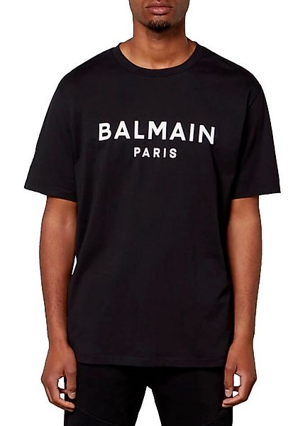Balmain Paris T-Shirt Herren Flocked Logo Straight Fit günstig online kaufen