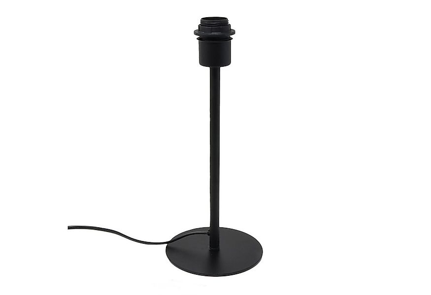 B&S Tischleuchte Lampenfuß Metall schwarz matt H 35 cm für E27 max 40 Watt günstig online kaufen