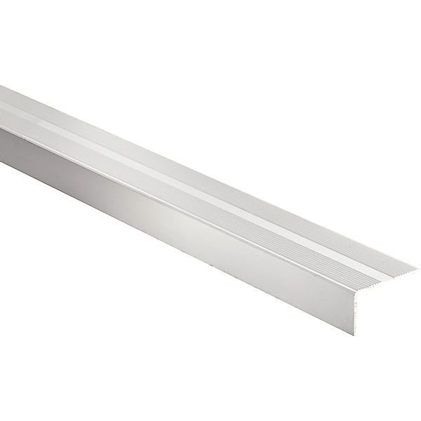 Treppenwinkel Alu eloxiert Silber matt 26 mm x 0,9 m klebend günstig online kaufen