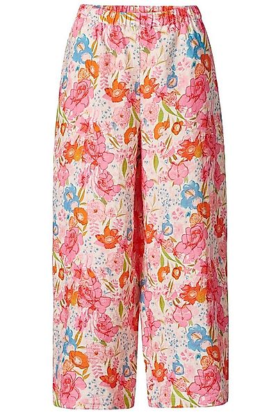Himalaya Clothing Stoffhose Leinenhose Damen mit lebendigem Rosenmuster - A günstig online kaufen