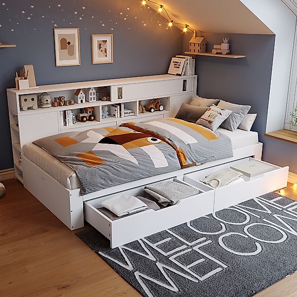 Flieks Daybett, Kinderbett Tagesbett 140x200cm mit günstig online kaufen
