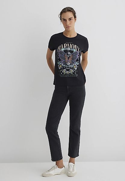 Mavi T-Shirt "BUTTERFLY PRINTED T-SHIRT", Print T-Shirt günstig online kaufen