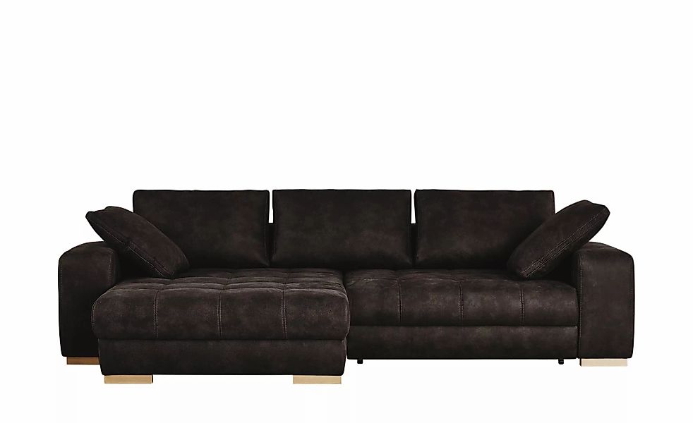 bobb Ecksofa dunkelbraun - Microfaser Caro ¦ braun ¦ Maße (cm): B: 305 H: 6 günstig online kaufen