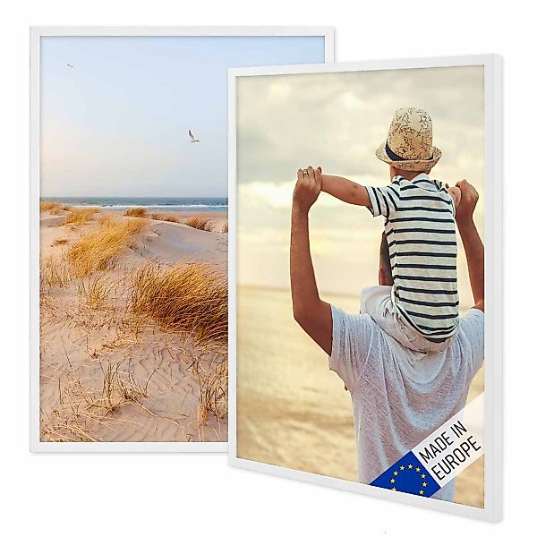 PHOTOLINI Bilderrahmen 2er Set Massivholz-Rahmen Modern günstig online kaufen