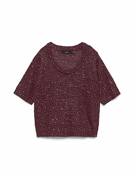 Vero Moda Strickpullover "VMLEILANI STITCH 2/4 U-NECK PULLOVER" günstig online kaufen