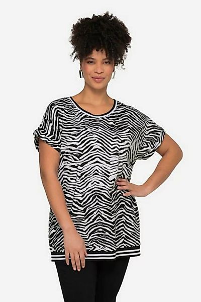 MIAMODA T-Shirt T-Shirt oversized Zebra Rundhals günstig online kaufen