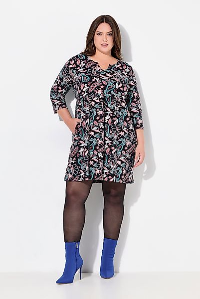 Ulla Popken Jerseykleid Jerseykleid Paisley A-Linie günstig online kaufen