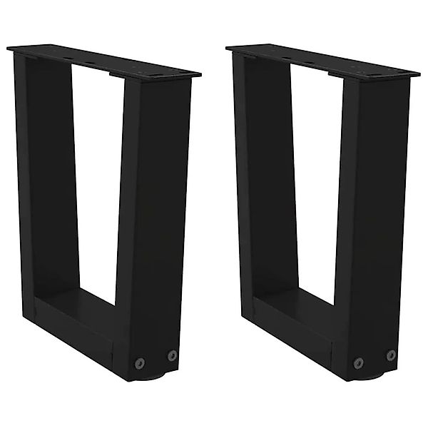 vidaXL Couchtischbeine V-Form 2 Stk Schwarz 40x30-31,3 cm Stahl 4012604 günstig online kaufen