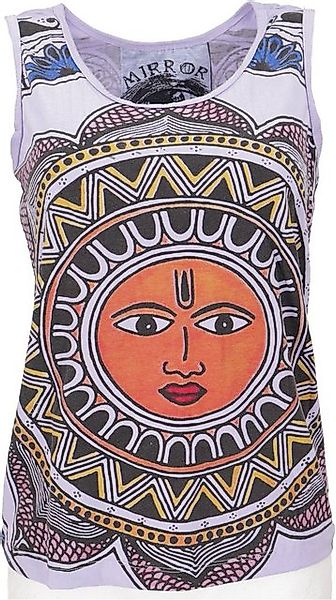 Guru-Shop T-Shirt Mirror Tank Top, Yoga-Top - Sonnenmandala/flieder alterna günstig online kaufen