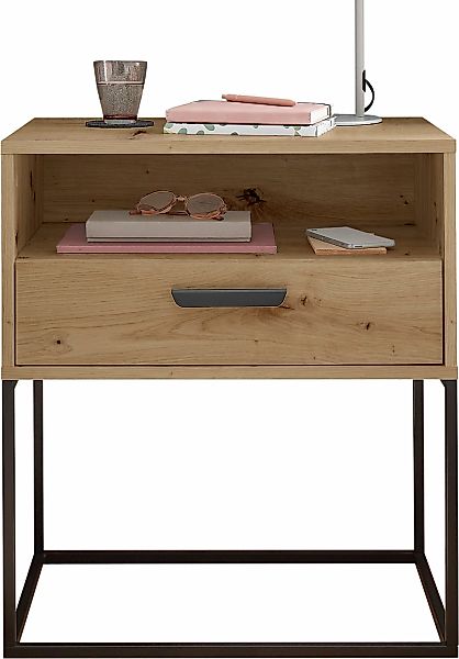 Schlafkontor Nachtkommode "Cudro Nachttisch auf Fußgestell" mit einem offen günstig online kaufen