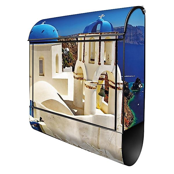 Banjado Design Briefkasten Schwarz Pulverbeschichtet 39x47x14cm 2 Schlüssel günstig online kaufen