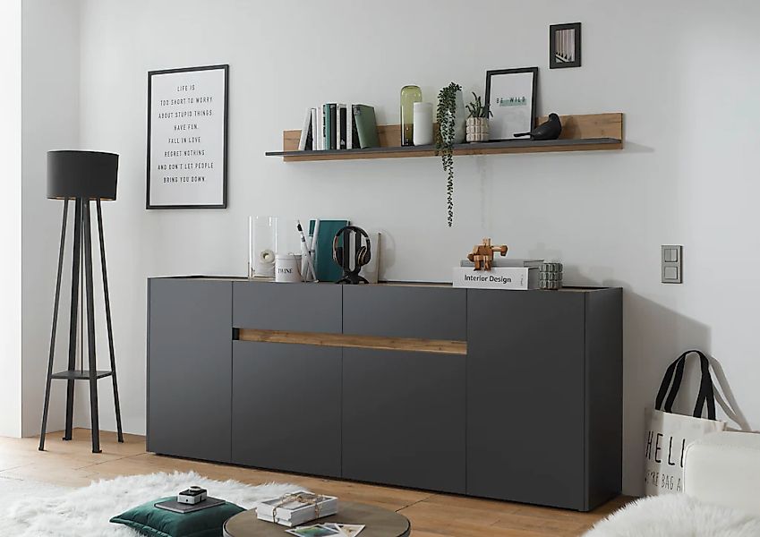 Home affaire Sideboard "City/Giron, moderner Schrank, Kommode, Stauraumschr günstig online kaufen