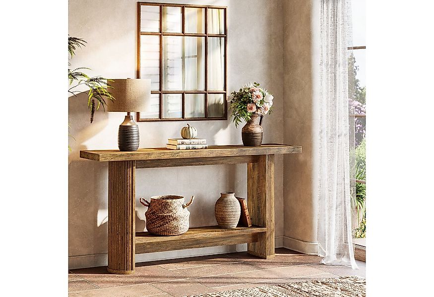 Tribesigns Konsolentisch 140 cm Moderner Konsolentisch, Schmaler Flurtisch günstig online kaufen