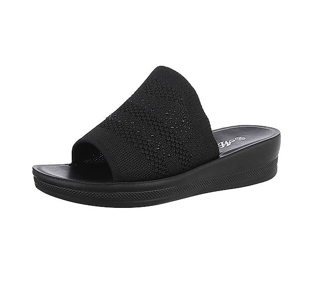 Ital-Design Damen Mules Freizeit Pantolette (86527306) Keilabsatz/Wedge Kei günstig online kaufen