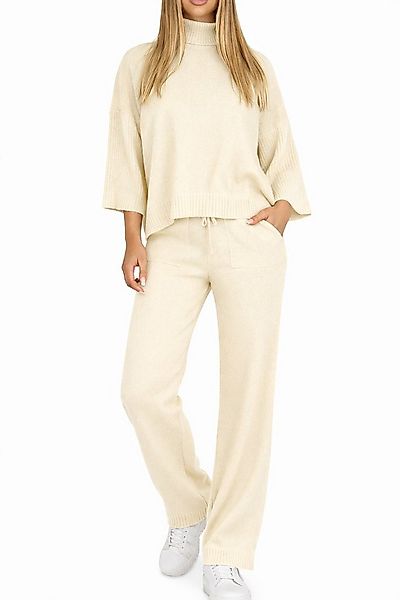 Mississhop Strickhose Damen Strick Zweiteiler – Pullover mit Hose, weicher günstig online kaufen