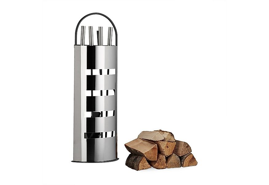 relaxdays Kamingarnitur Kaminbesteck modern 5 teilig günstig online kaufen
