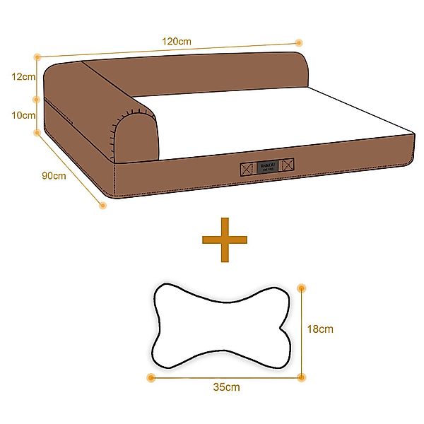 M-Diamant Tierbett Hundebett Waschbares orthopädisches Haustierbett günstig online kaufen
