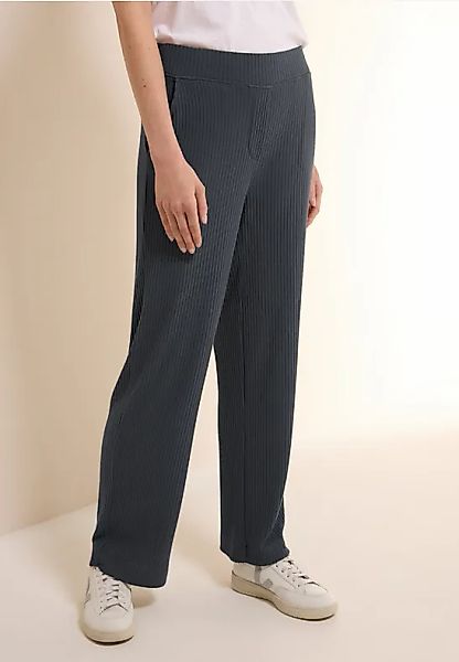 CECIL Jersey-Hose mit Rippstruktur günstig online kaufen
