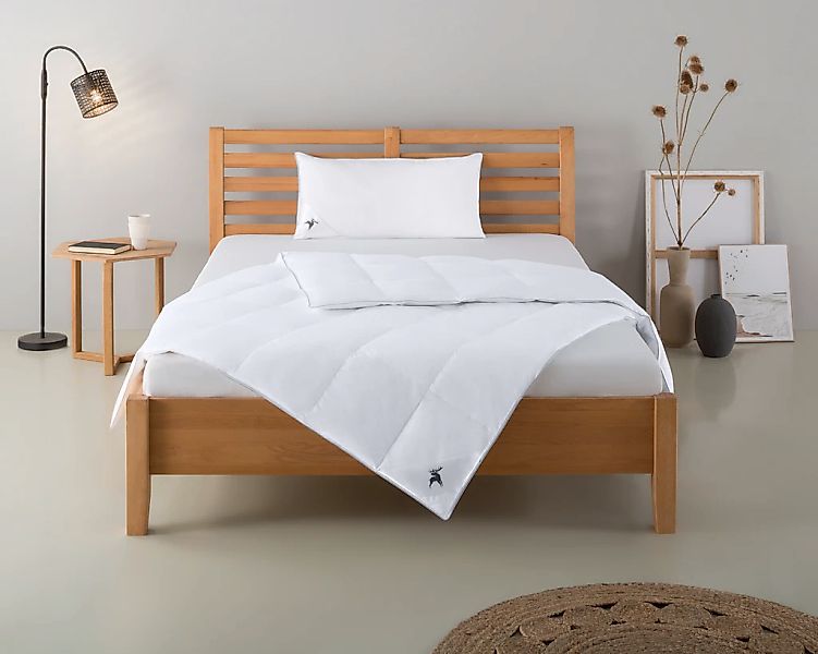 Älgdröm Daunenbettdecke + Kopfkissen "Lodiken, Bettdecke 135x200 cm, 155x22 günstig online kaufen