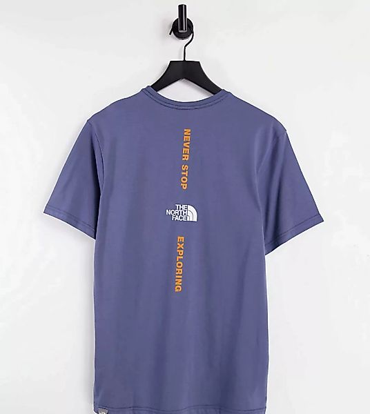 The North Face – Vertical – T-Shirt in Marineblau – exklusiv bei ASOS günstig online kaufen