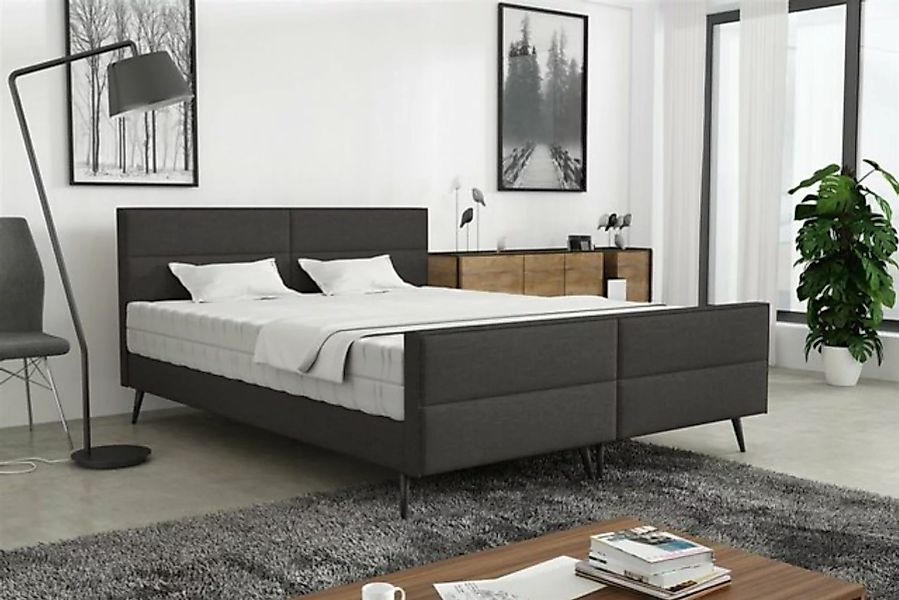 Fun Möbel Polsterbett Schlafzimmerbett CREMONA in Stoff Gemma ohne Matratze günstig online kaufen