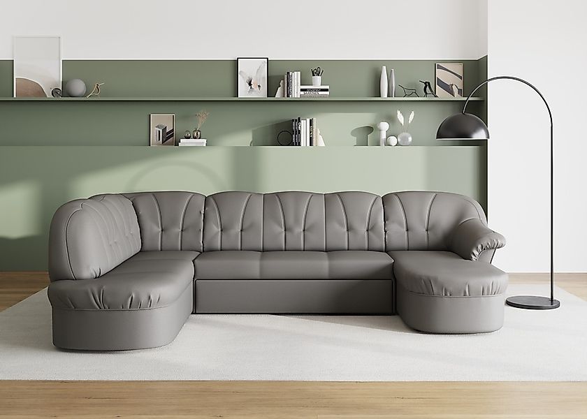 DOMO collection Wohnlandschaft "Pegnitz, zeitlos&modern, elegante Rückenste günstig online kaufen