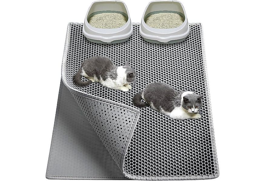 NUODWELL Katzenecktoilette Katzenklo Matte Unterleger Katzenklo Vorleger wa günstig online kaufen