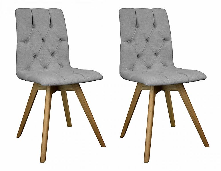 andas Esszimmerstuhl "Rania", (Set), 2 St., Microfaser, Massivholzgestell, günstig online kaufen