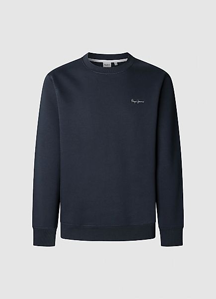 Pepe Jeans Sweatshirt "MACBETH SMALL LOGO PLAIN CREW", mit Rundhals, Label- günstig online kaufen