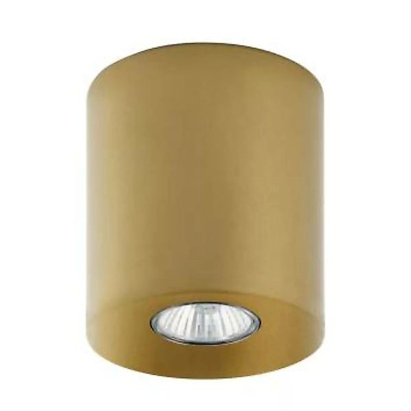 Spot Lampe Decke Metall in Gold Ø 11 cm rund klein GU10 günstig online kaufen