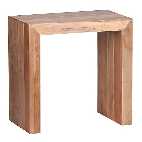 FINEBUY Beistelltisch SuVa2558_1 (Akazie Massivholz 60x35cm, günstig online kaufen