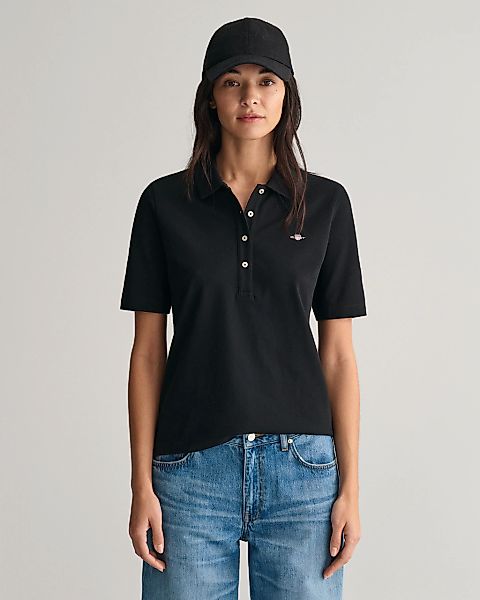 Gant Poloshirt "SLIM SHIELD KA PIQUE POLO", mit grafischer Logostickerei au günstig online kaufen