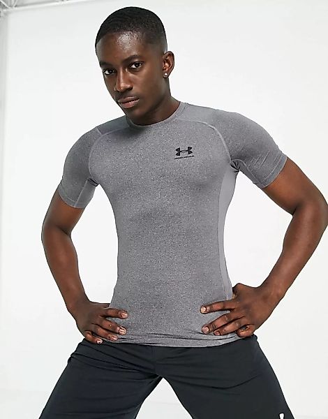 Under Armour – Training HeatGear – Baselayer-T-Shirt in Grau günstig online kaufen